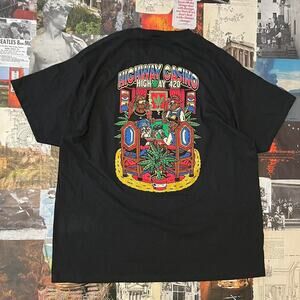 420 graphic tee black t shirt